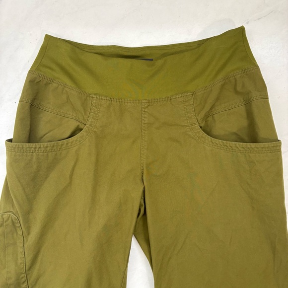 Prana Women’s Medium Green Kanab Pants Pull On Jogger Outdoor Travel Hiking - Picture 3 of 7